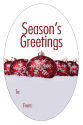 Vertical Oval Group Ornament To From Christmas Labels